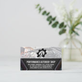 Carte De Visite Logo du service routier automatique | Garage mécan (Debout devant)