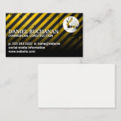 Carte De Visite Logo du soudeur | Arrière - plan de construction p (Devant / Derrière)