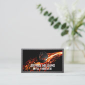 Carte De Visite Logo du soudeur | Étincelles et métaux (Debout devant)