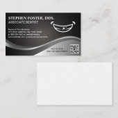 Carte De Visite Logo du sourire | Dentistère | Code QR (Devant / Derrière)