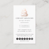 Carte De Visite Logo du Spa rose Gold Signature (Dos)