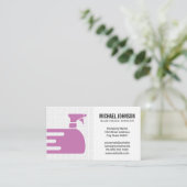 Carte De Visite Logo du Spray nettoyant | Janvier | Maid (Debout devant)