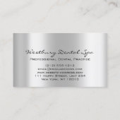 Carte De Visite Logo du Studio Dental Smile Silver Grey (Dos)