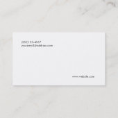 Carte De Visite Logo du stylo Calligraphie de l'écrivain indépenda (Dos)