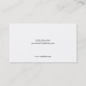 Carte De Visite Logo du stylo de calligraphie or Écrivain indépend (Dos)