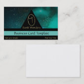 Carte De Visite Logo du symbole d'oeuf cosmique or (Devant / Derrière)