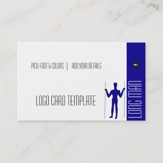 Carte De Visite Logo du symbole géoglyphe géant Long Man (Devant)