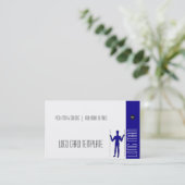 Carte De Visite Logo du symbole géoglyphe géant Long Man (Debout devant)