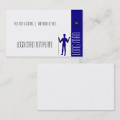 Carte De Visite Logo du symbole géoglyphe géant Long Man (Devant / Derrière)