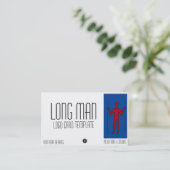 Carte De Visite Logo du symbole géoglyphe géant Long Man (Debout devant)