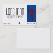 Carte De Visite Logo du symbole géoglyphe géant Long Man (Devant / Derrière)