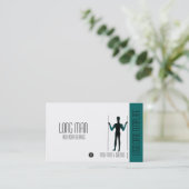 Carte De Visite Logo du symbole géoglyphe géant Long Man (Debout devant)