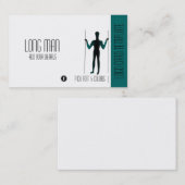 Carte De Visite Logo du symbole géoglyphe géant Long Man (Devant / Derrière)