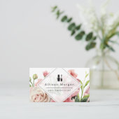 Carte De Visite Logo du technicien de clou Moderne Géométrique Chi (Debout devant)