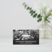 Carte De Visite Logo du technicien de réparation automatique | Bai (Debout devant)