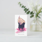 Carte De Visite Logo du technicien en ongles  (Debout devant)