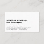 Carte De Visite Logo du toit de la maison | Texture noire (Dos)