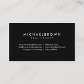 Carte De Visite Logo du toit de l'immeuble (Dos)