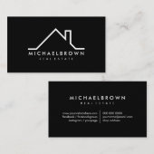 Carte De Visite Logo du toit de l'immeuble (Devant / Derrière)