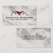 Carte De Visite Logo du toit de l'immeuble | Service Réalisateur (Devant / Derrière)