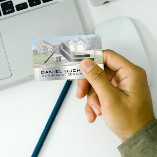 Carte De Visite Logo du toit Immobilier