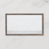 Carte De Visite Logo du toit rouge | Encadrez-le (Dos)