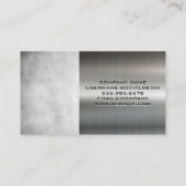 Carte De Visite Logo du toit Sun Shine | Metallique (Dos)