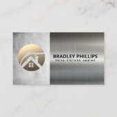 Carte De Visite Logo du toit Sun Shine | Metallique (Devant)