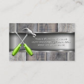 Carte De Visite Logo du tournevis marteau | Bois | Métal (Dos)