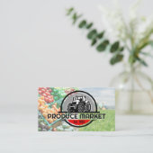 Carte De Visite Logo du tracteur | Agriculture | Produire (Debout devant)