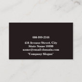 Carte De Visite Logo du travailleur de souder | Rivets métalliques (Dos)