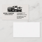 Carte De Visite Logo du véhicule de camion-remorque (Devant / Derrière)