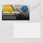 Carte De Visite Logo du véhicule de construction | Plan directeur (Devant / Derrière)