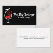 Carte De Visite Logo du vin de l'avion (Devant / Derrière)