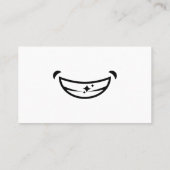 Carte De Visite Logo du visage souriant | Dentaire (Dos)
