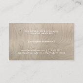 Carte De Visite Logo Edgy Rose Gold Triangle sur bois beige (Dos)