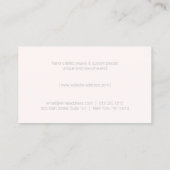 Carte De Visite Logo Edgy Rose Gold Triangle sur le rose clair (Dos)