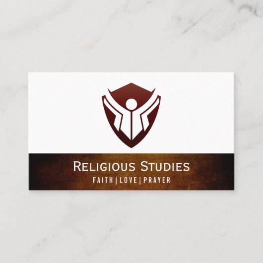 Carte De Visite Logo Education (Texture Vintage) (Devant)