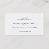 Carte De Visite Logo électronique moderne Jaune (Dos)