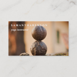 Carte De Visite Logo Élégant Aquarelle Zen Yoga Santé Guérison