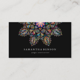 Carte De Visite Logo élégant de fleur de lotus à l'aquarelle pour 