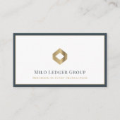 Carte De Visite Logo élégant de luxe (Devant)