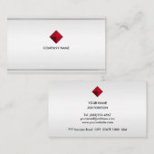 Carte De Visite Logo élégant et modifiable sur les tons et rayures (Devant / Derrière)