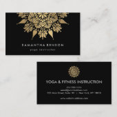 Carte De Visite Logo élégant Lotus Flower Yoga (Devant / Derrière)