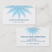 Carte De Visite Logo élégant Lotus Flower Yoga (Devant / Derrière)