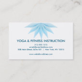 Carte De Visite Logo élégant Lotus Flower Yoga (Dos)