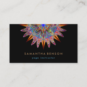 Carte De Visite Logo élégant Lotus Flower Yoga