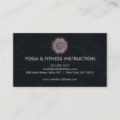 Carte De Visite Logo élégant Lotus Flower Yoga (Dos)