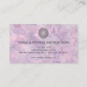 Carte De Visite Logo élégant Lotus Flower Yoga (Dos)