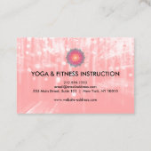 Carte De Visite Logo élégant Lotus Flower Yoga (Dos)